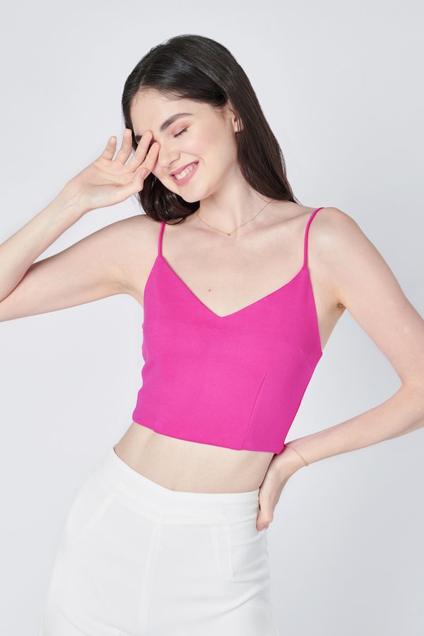 Kendra Top in Hot Pink